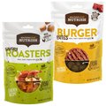 Rachael Ray Nutrish Savory Roasters Roasted Chicken + Burger Bites, Beef Burger with Bison Dog Treats, 5-oz bag