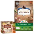 Rachael Ray Nutrish Real Chicken & Veggies Recipe Dry Food + Natural Variety Pack Wet Dog Food