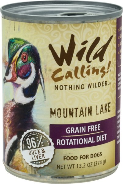 Discontinued WILD CALLING Mountain Lake Duck Recipe Grain Free Adult Canned Dog Food 13 oz case of 12 Chewy