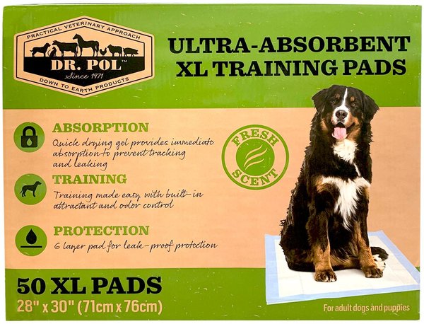 Dr. Pol 28x30-in Fresh Scent Dog Training Pad, 50 count slide 1 of 4