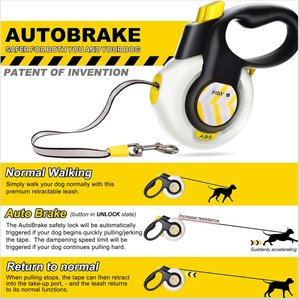 FIDA Autobrake Retractable Dog Leash, X-Large