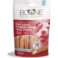 Boone Large Chicken & Cheese Dipped Rice Stick Jerky Dog Treats, 7 count