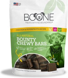 Boone Bounty Chewy Bars Super Fruit Dog Treats, 16-oz bag