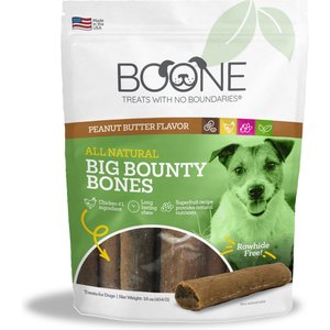 Boone Bounty Big Bones Peanut Butter Flavor Dog Treats, 16-oz abg