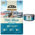 Bundle: Tuna + Chicken in Bone Broth Wet Food + Wild Atlantic Dry Cat Food