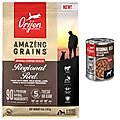 ORIJEN Real Meat Shreds Regional Stew Wet Food + Amazing Grains Regional Red Dry Dog Food