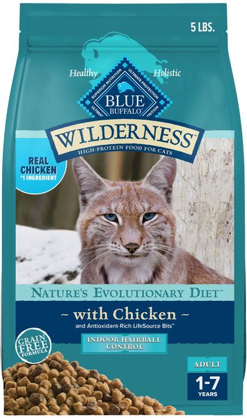 BLUE BUFFALO Wilderness Chicken Recipe Indoor Hairball Control