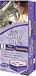 Alfa Pet Kitty Cat Flat-Bottom Litter Box Liners - Extra Giant, 5 count