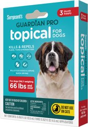Sergeant's Guardian Dog Pro Flea & Tick Topical Treatment, over 66-lb, 3 count slide 2 of 9