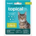 Sergeant's Guardian Pro Flea & Tick Topical Cat Treatment, over 6-lb, 3 count