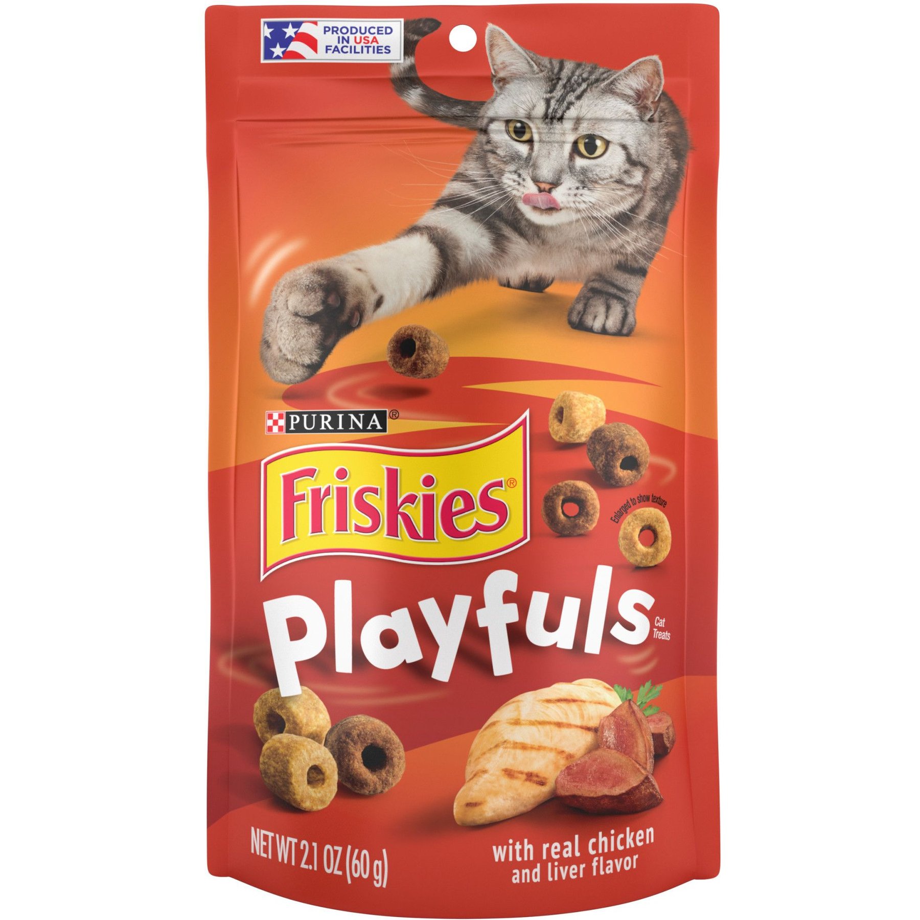 FRISKIES Playfuls with Chicken Liver Flavor Cat Treats 6 oz pouch Chewy