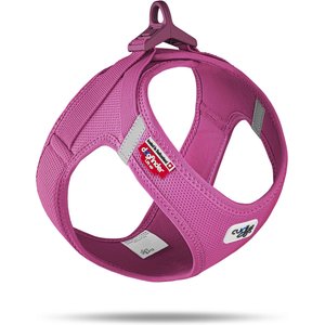 Curli Clasp Vest Air-Mesh Dog Harness, Fuchsia, Small