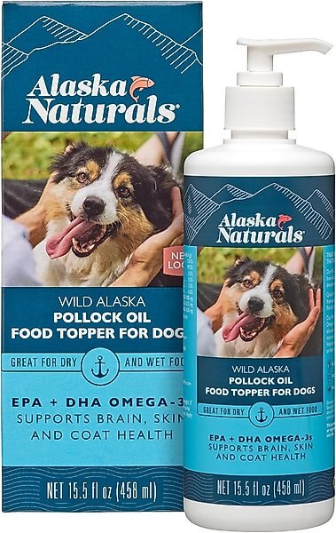 Alaska Naturals Wild Alaskan Pollock Oil Natural Dog Supplement, 15.5-oz bottle slide 1 of 4