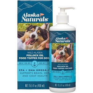 Alaska Naturals Wild Alaskan Pollock Oil Natural Dog Supplement, 15.5-oz bottle
