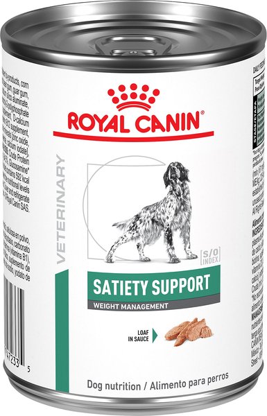 Royal Canin Veterinary Diet Adult Satiety Support Weight Management Loaf in Sauce Canned Dog Food, 13.5-oz, case of 24 slide 1 of 10