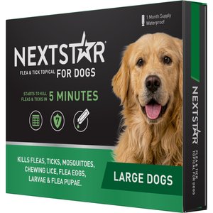 NEXTSTAR Flea & Tick Topical Treatment for Large Dogs, 45-88 lbs, 1 ...