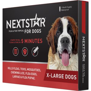 NextStar Flea & Tick Spot Treatment for X-Large Dogs, 89-132 lbs, 1 Dose (1-mos. supply)