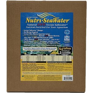 Nature's Ocean Nutri-SeaWater Natural Live Ocean Aquarium Saltwater, 4.4-gal jug