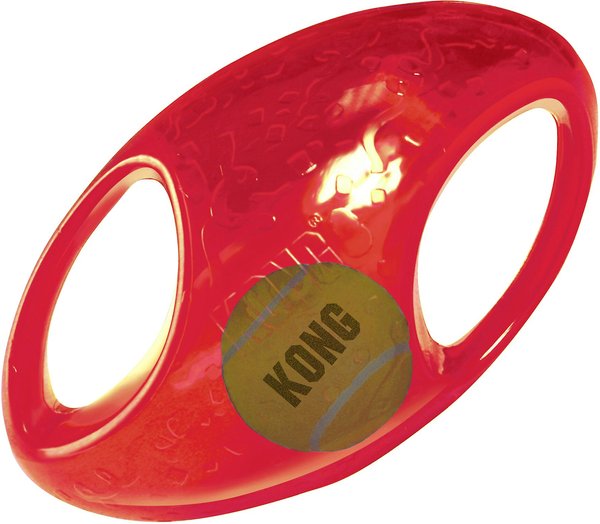 KONG Jumbler Football Dog Toy, Color Varies, Medium/Large slide 1 of 9