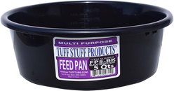 Tuff Stuff Products Feed Pan Farm Animal Feeder, 5-qt, Black slide 2 of 3