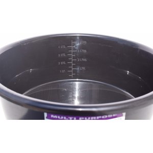 Tuff Stuff Products Feed Pan Farm Animal Feeder, 5-qt, Black