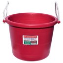 Tuff Stuff Products Heavy Duty Muck Bucket Farm Animal Feeder, 70-qt, Burgundy