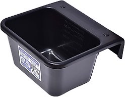 Tuff Stuff Products Mini Hook Over Farm Animal Feeder, 2-qt, Black