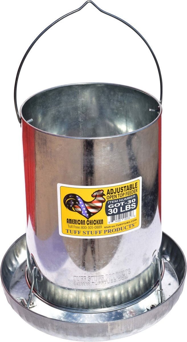 TUFF STUFF PRODUCTSgalvanized Open Top Feeder Adjustable Hanging