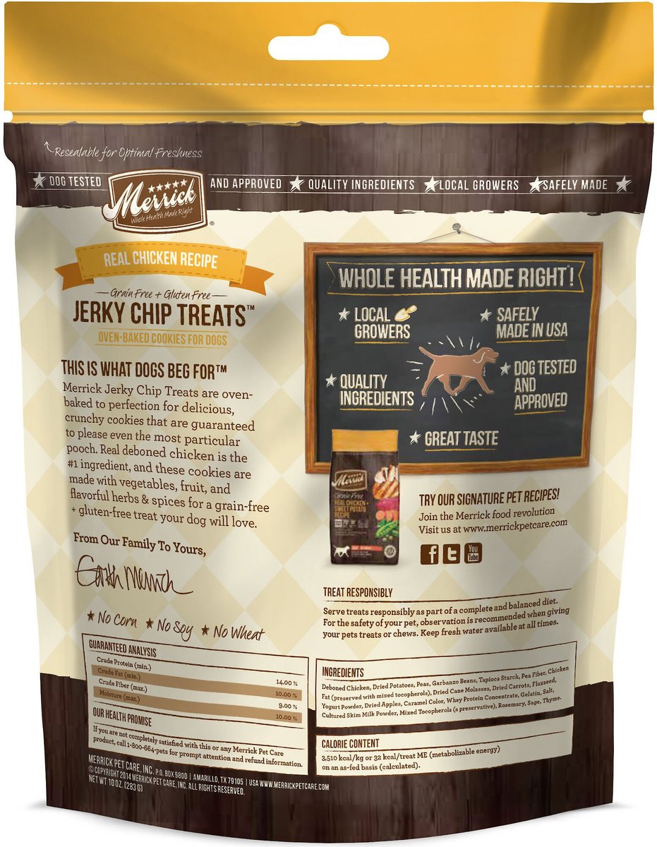 Merrick jerky outlet chip treats