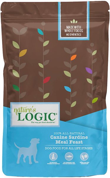 Nature's Logic Canine Sardine Meal Feast All Life Stages Dry Dog Food, 4.4-lb bag slide 1 of 9