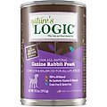 Nature's Logic Canine Rabbit Feast All Life Stages Grain-Free Canned Dog Food, 13.2-oz, case of 12