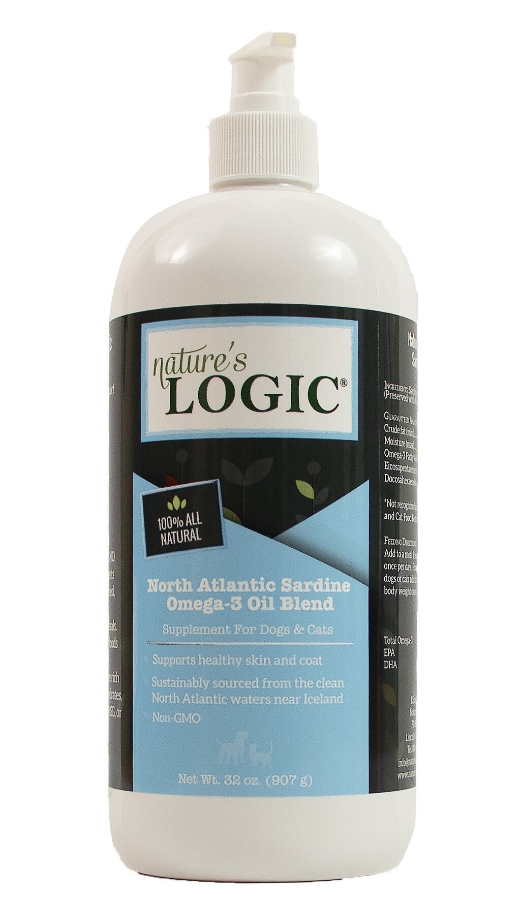 NATURE'S LOGIC North Atlantic Sardine Oil Dog & Cat Supplement Customer
