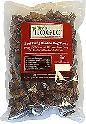 Nature's Logic Beef Lung Dehydrated Dog Treats, 1-lb bag slide 1 of 7