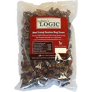 Nature's Logic Beef Lung Dehydrated Dog Treats, 1-lb bag