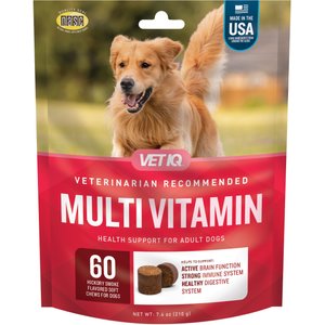 VetIQ Hickory Smoke Flavor Soft Chew Multivitamin for Dogs, 60 count