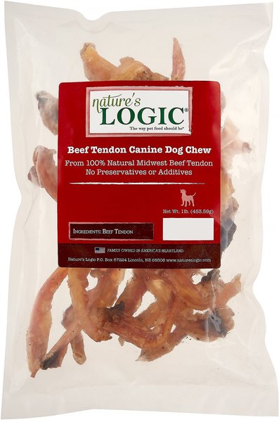 Out of Stock NATURE S LOGIC Beef Tendon Dog Treats 1 lb bag Chewy