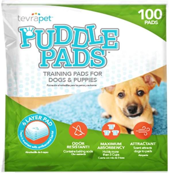 TEVRAPET Puddle Dog Potty Pads, 100 count