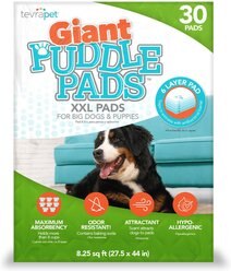 TevraPet Puddle Dog Potty Pads, XX-Large, 30 count