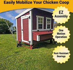 OverEZ Chicken Coop Wheels Farm House Accessory slide 2 of 5