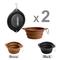 Show in main carousel: Jespet & GOOPAWS Silicone Non-Skid Travel Cat & Dog Bowl, 2 count, Black/Brown slide 2 of 7