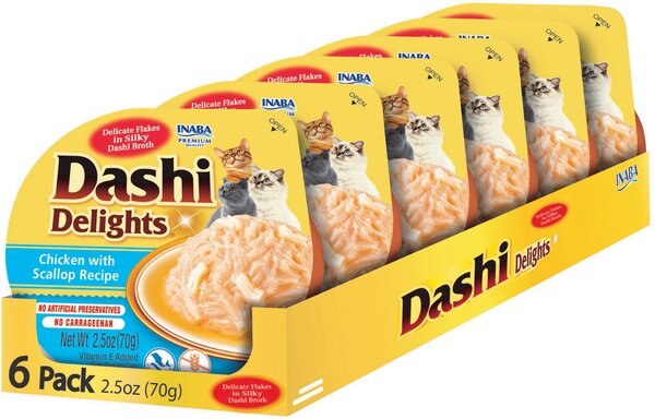 INABA CAT DASHI DELIGHTS FLOCONS DE POULET 40 g