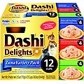 Inaba Dashi Delight Tuna Flavored Variety Pack Bits in Broth Cat Food Topping, 2.5-oz cup, case of 12