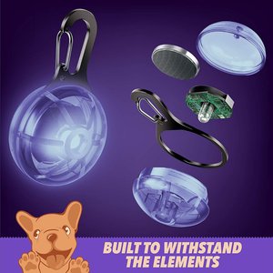 Ruff 'N Ruffus Tangle-Free Retractable Dog Leash & Bonus Contents, Purple