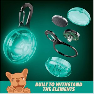 Ruff 'N Ruffus Tangle-Free Retractable Dog Leash & Bonus Contents, Aqua
