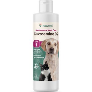 NaturVet Maintenance Care Glucosamine DS Liquid Joint Supplement for Cats & Dogs, 16-oz bottle