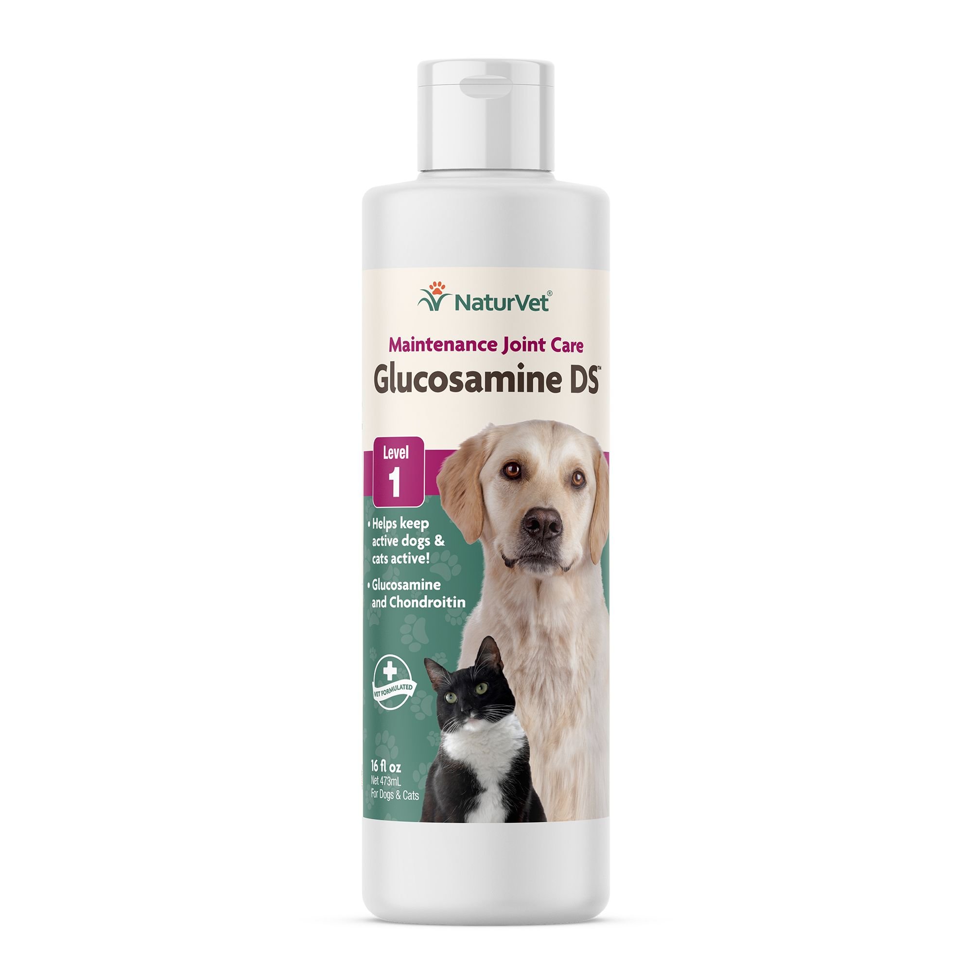 NATURVET Maintenance Care Glucosamine DS Liquid Joint Supplement for