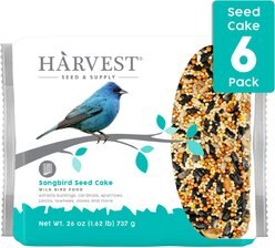 Harvest Seed & Supply Songbird Seed Cake Corn Free Bird Food, 6 count slide 1 of 7
