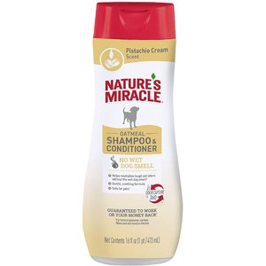 Nature's Miracle Oatmeal Dog Shampoo, 16-oz bottle