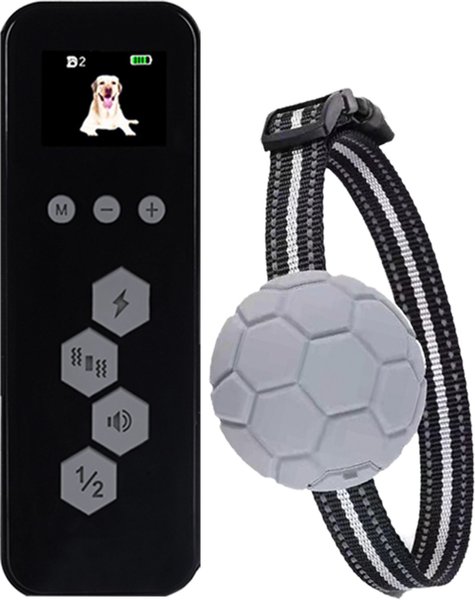 Petdiary T260 Static Remote Rechargeable Dog Training Collar, Black, Small slide 1 of 9