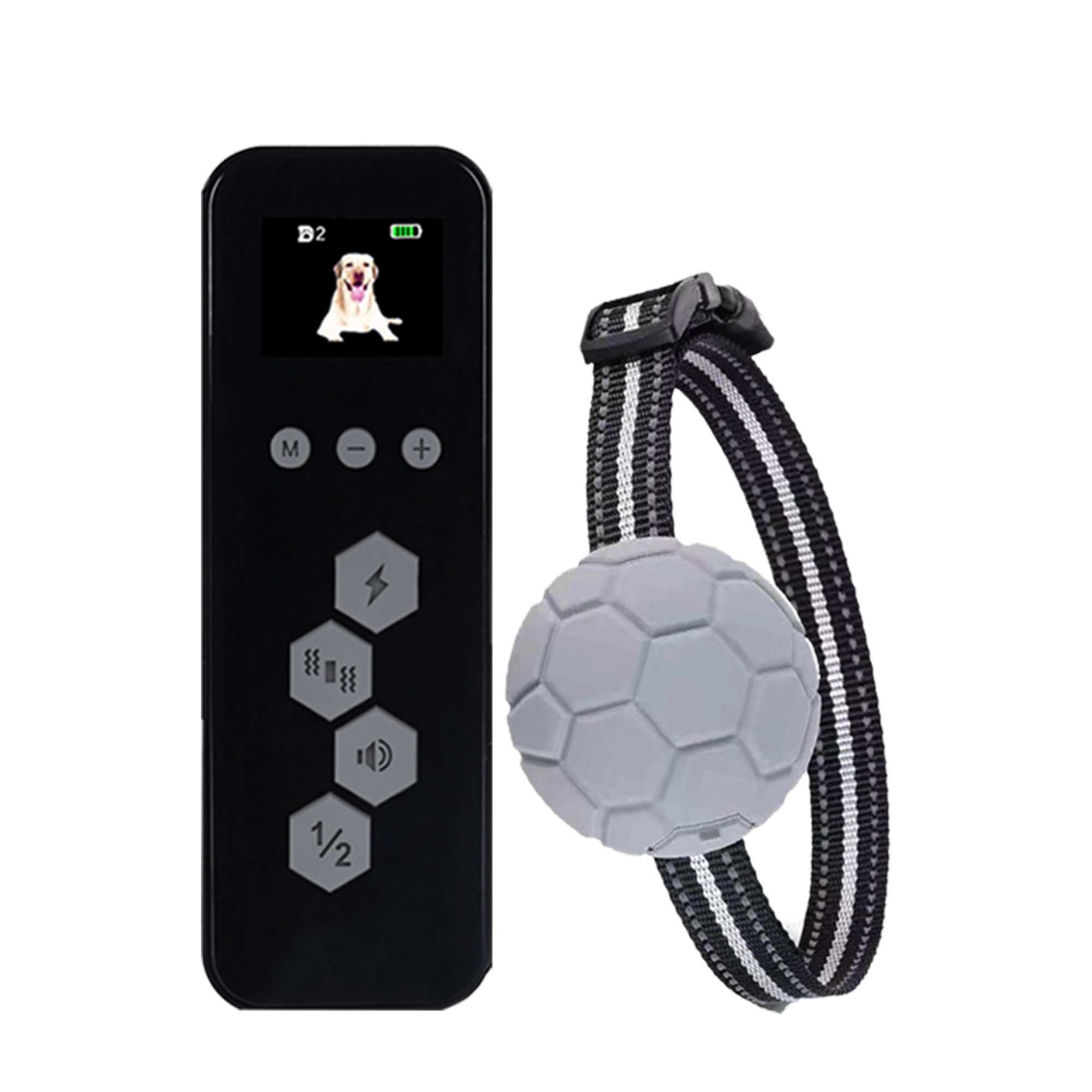 PETDIARY T260 Static Remote Rechargeable Dog Training Collar, Black ...